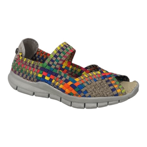 Bernie Mev Shoes - Bernie Mev Comfi Wedge Sandals Bronze Multi Elastic Comfort Lightweight - NWB